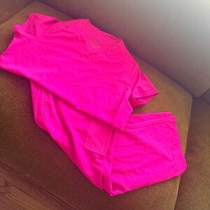Bright Pink Scrub Set